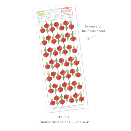 Fresh Radishes • Peel-and-Stick Wall Decals