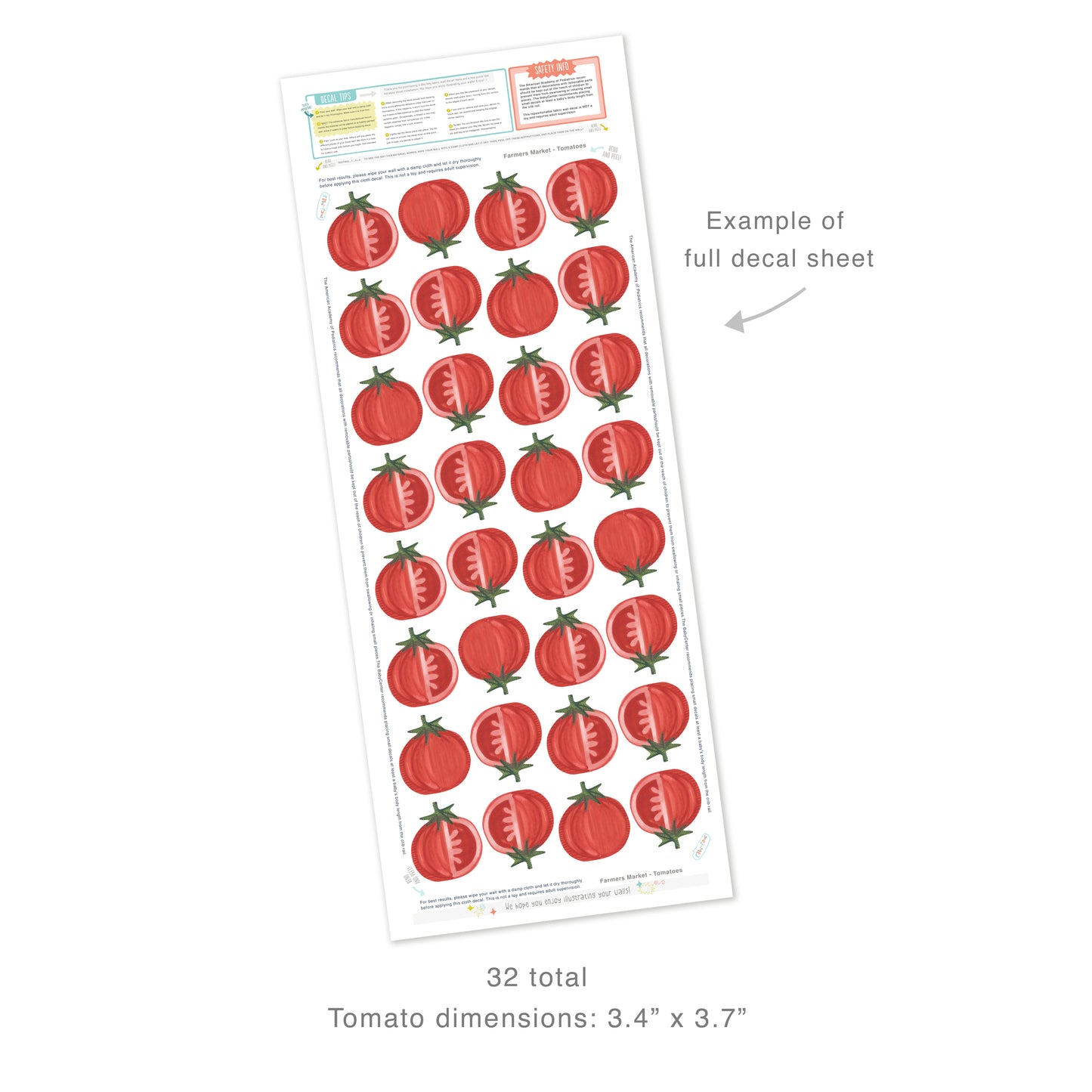 Tomatoes • Peel-and-Stick Wall Decals