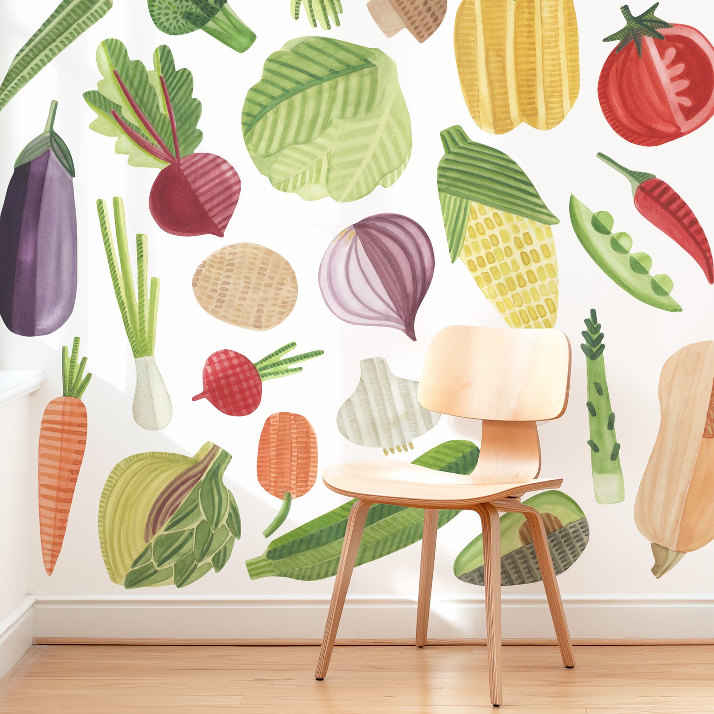 Vegetable Kit • Large • Peel-and-Stick Wall Decals