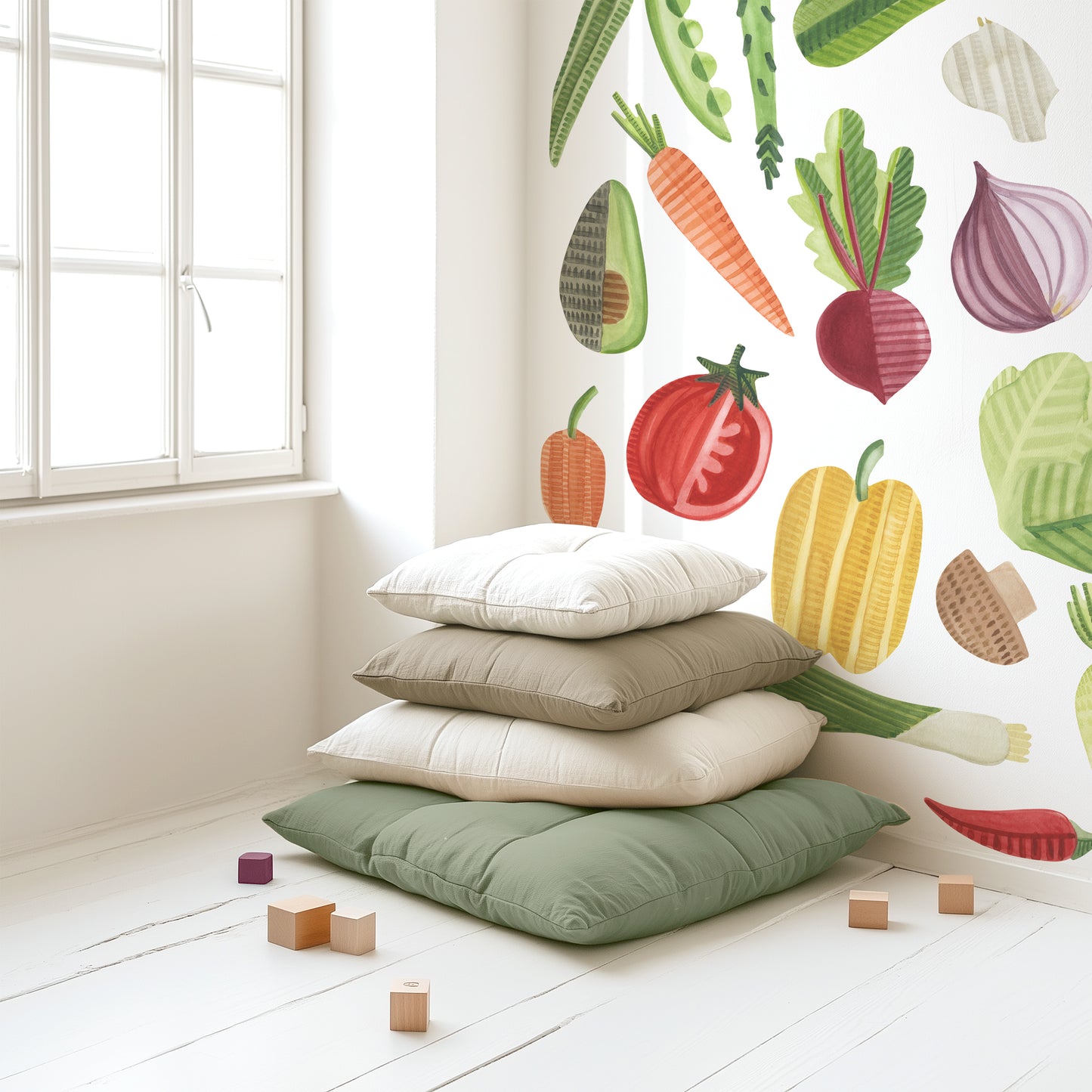 Vegetable Kit • Large • Peel-and-Stick Wall Decals