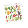 Vegetable Kit • Medium • Peel-and-Stick Wall Decals
