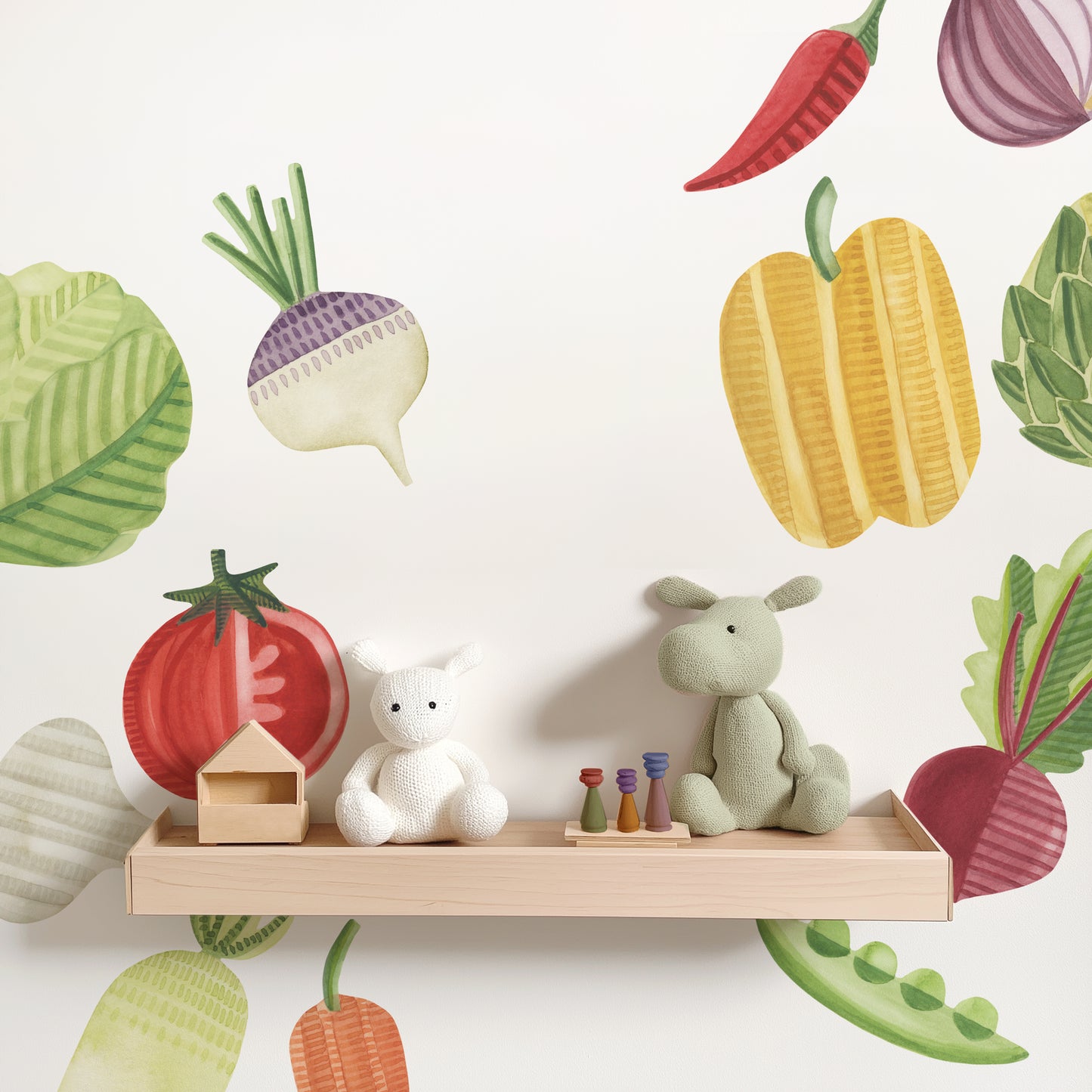 Vegetable Kit • Medium • Peel-and-Stick Wall Decals