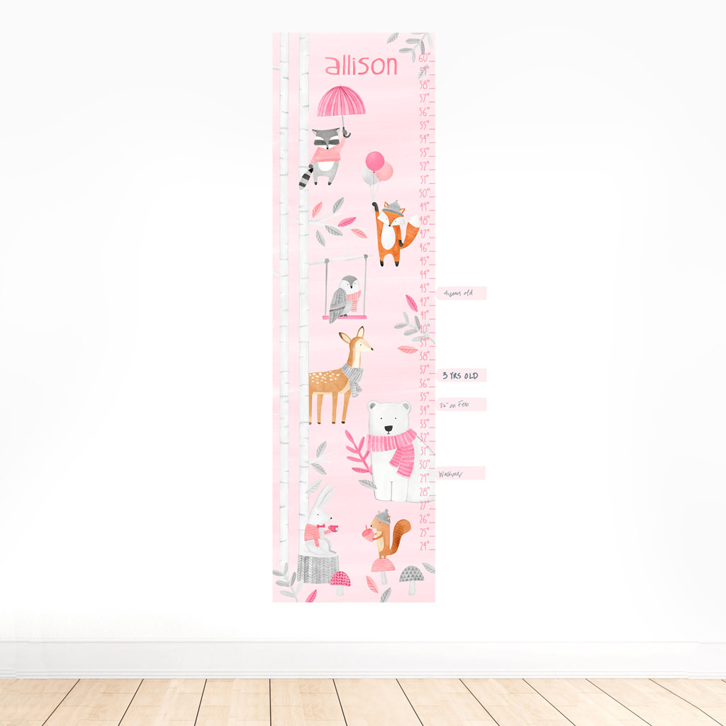 Personalized Growth Chart Decals